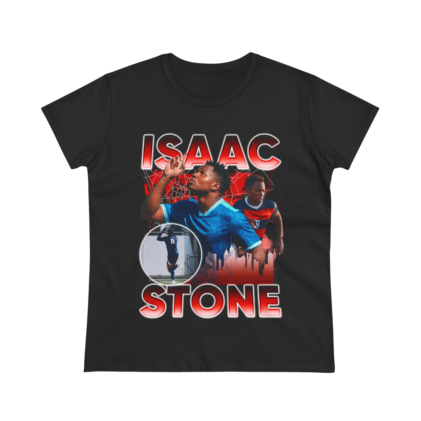 Isaac Stone Soft-Style Vintage Blackout Hoodie
