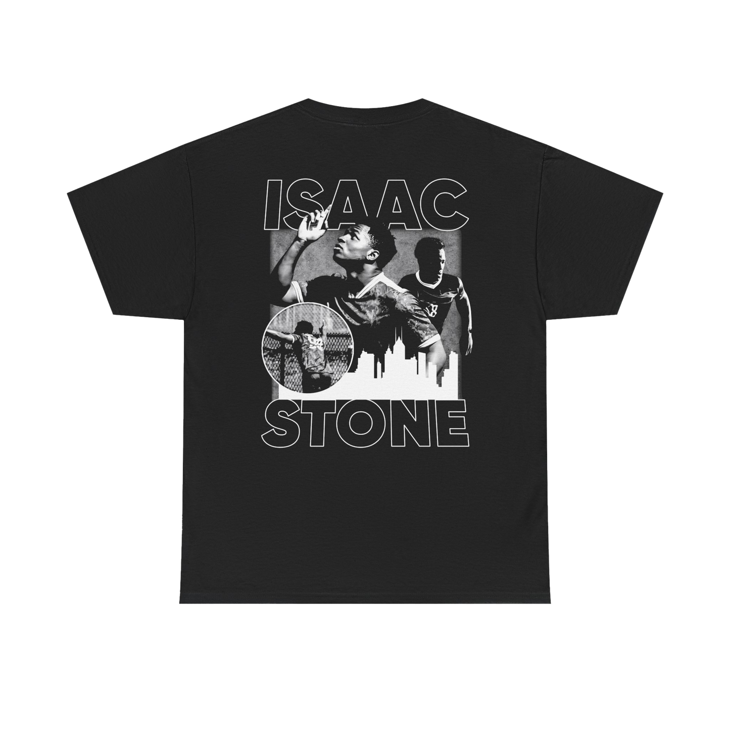 Isaac Stone Heavyweight Vintage Blackout Tee