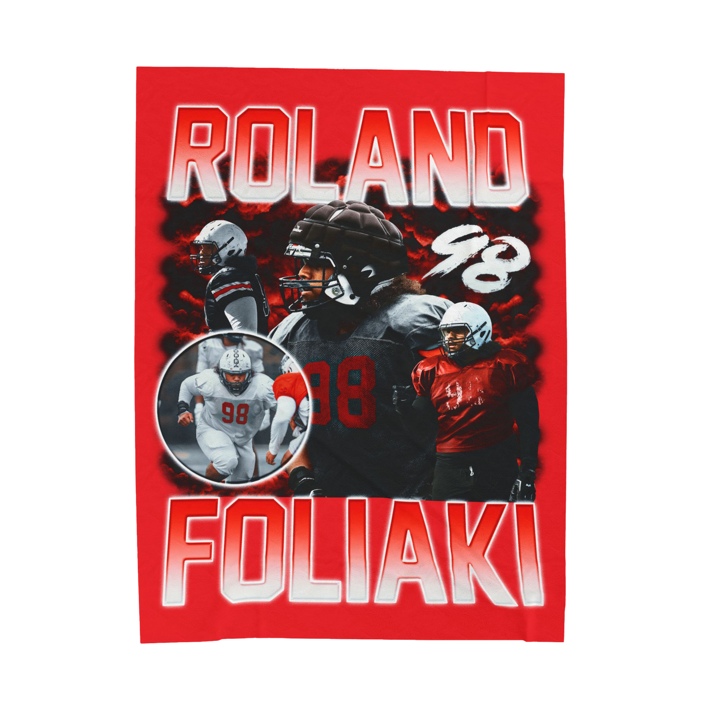 Roland Foliaki 60"-80" Plush Blanket