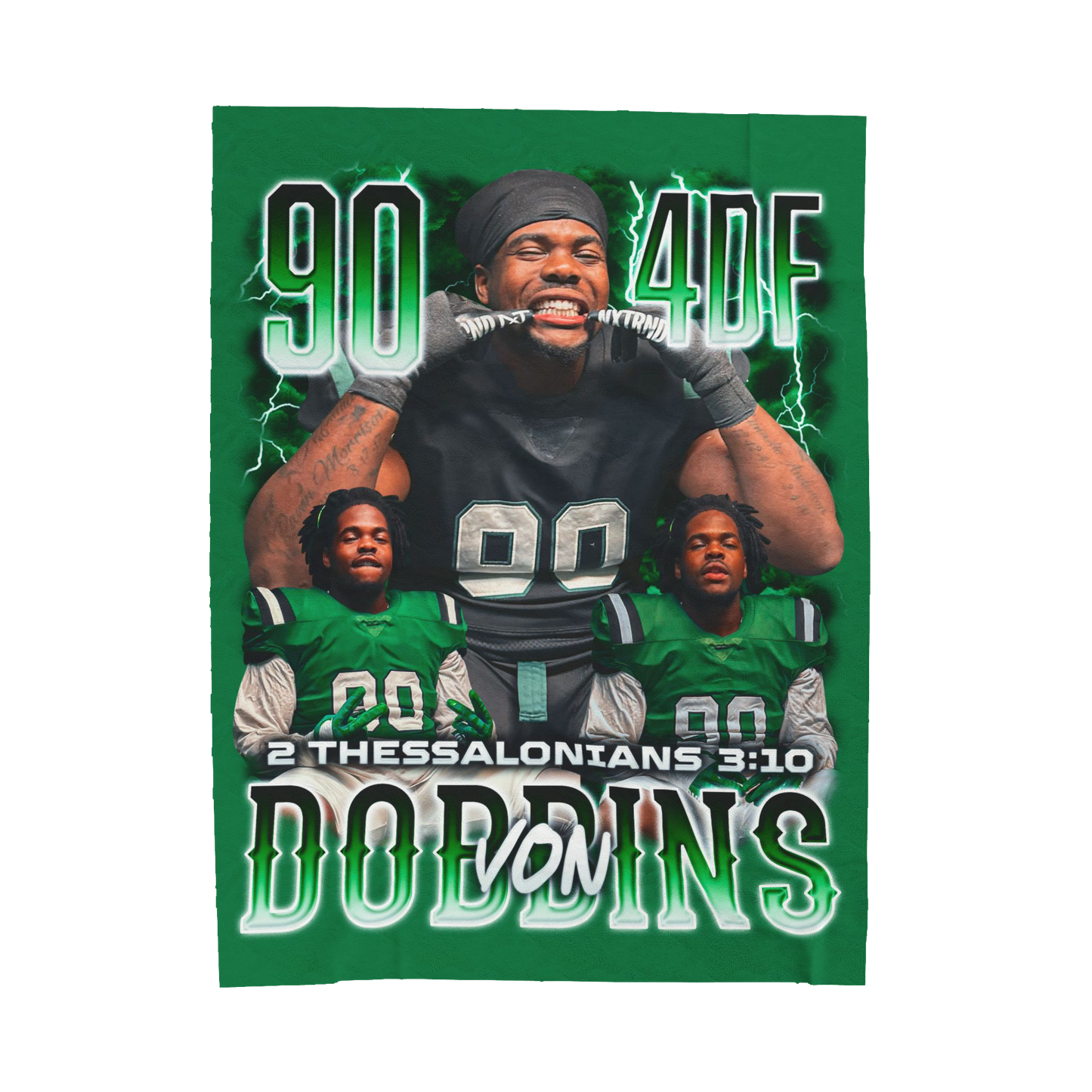 Von Dobbins 60"-80" Plush Blanket