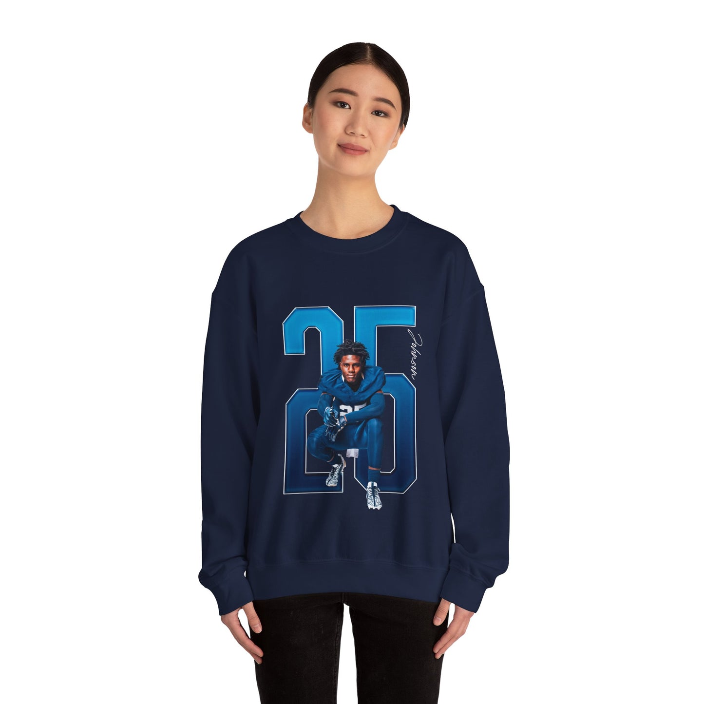 Jakari Johnson Player Icon Number Crewneck Sweatshirt