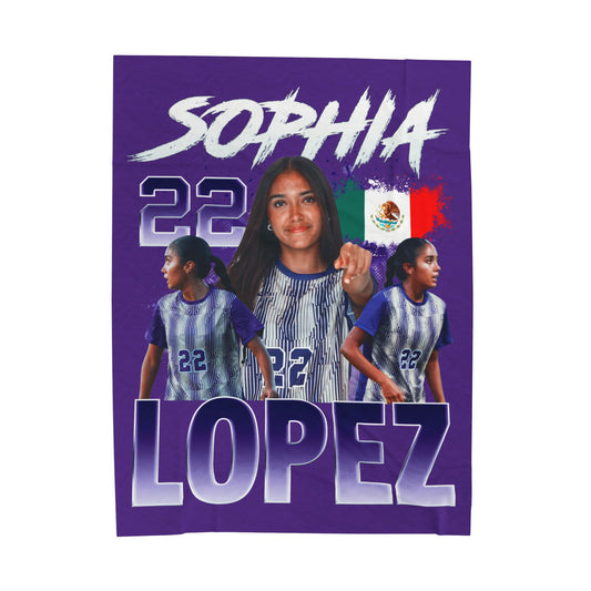 Sophia Lopez 60"-80" Plush Blanket