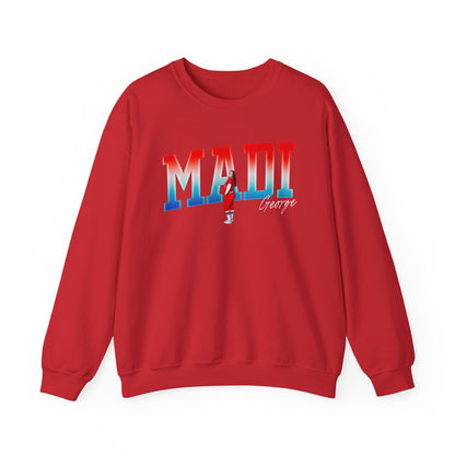 Madi George Cursive Combo Crewneck Sweatshirt
