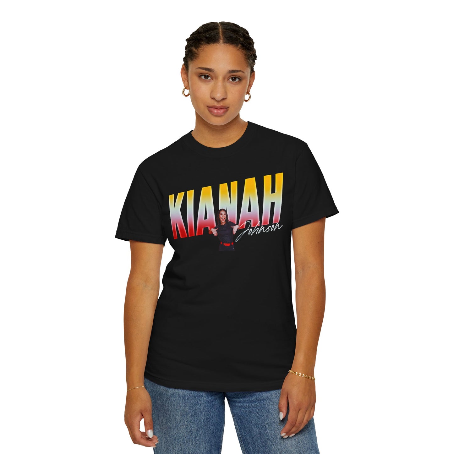 Kianah Johnson Cursive Combo Premium Tee