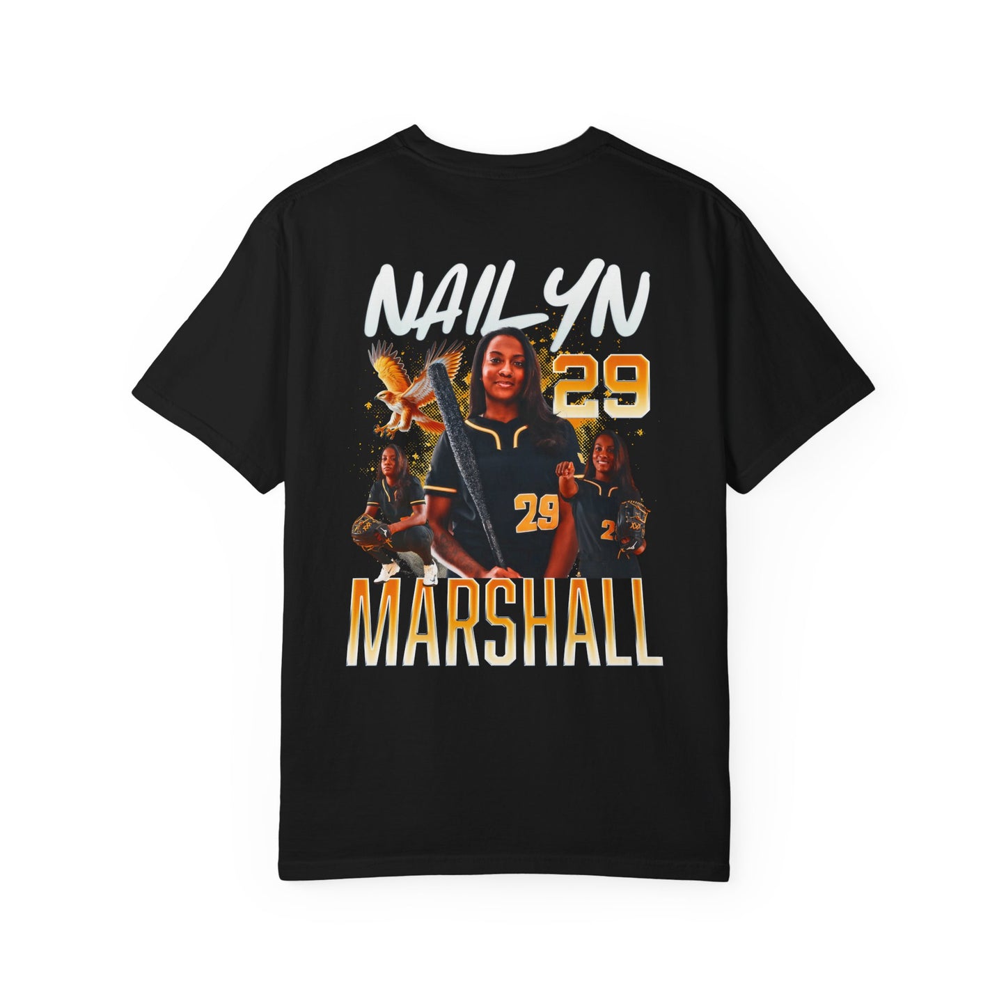 Nailyn Marshall Logo Front & Back Premium Tee