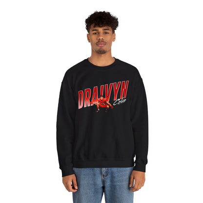 Draivyn Colvin Cursive Combo Colored Crewneck Sweatshirt