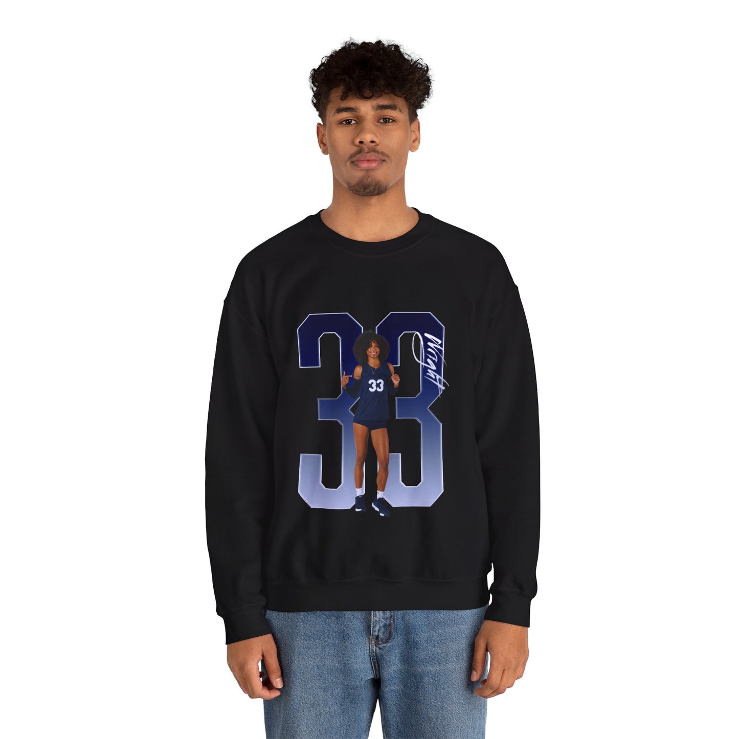 Kennedi Wright Player Icon Number Crewneck Sweatshirt