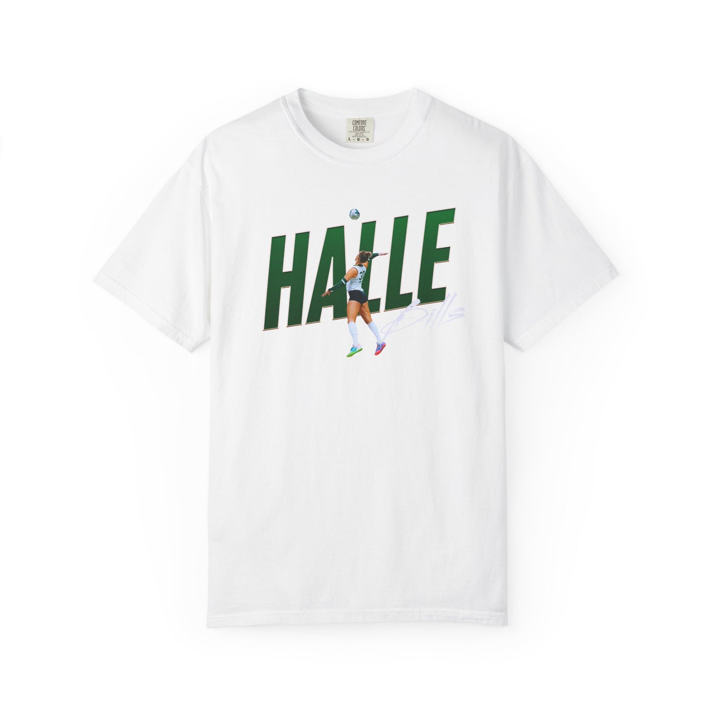 Halle Bills Cursive Combo Colored Premium Tee