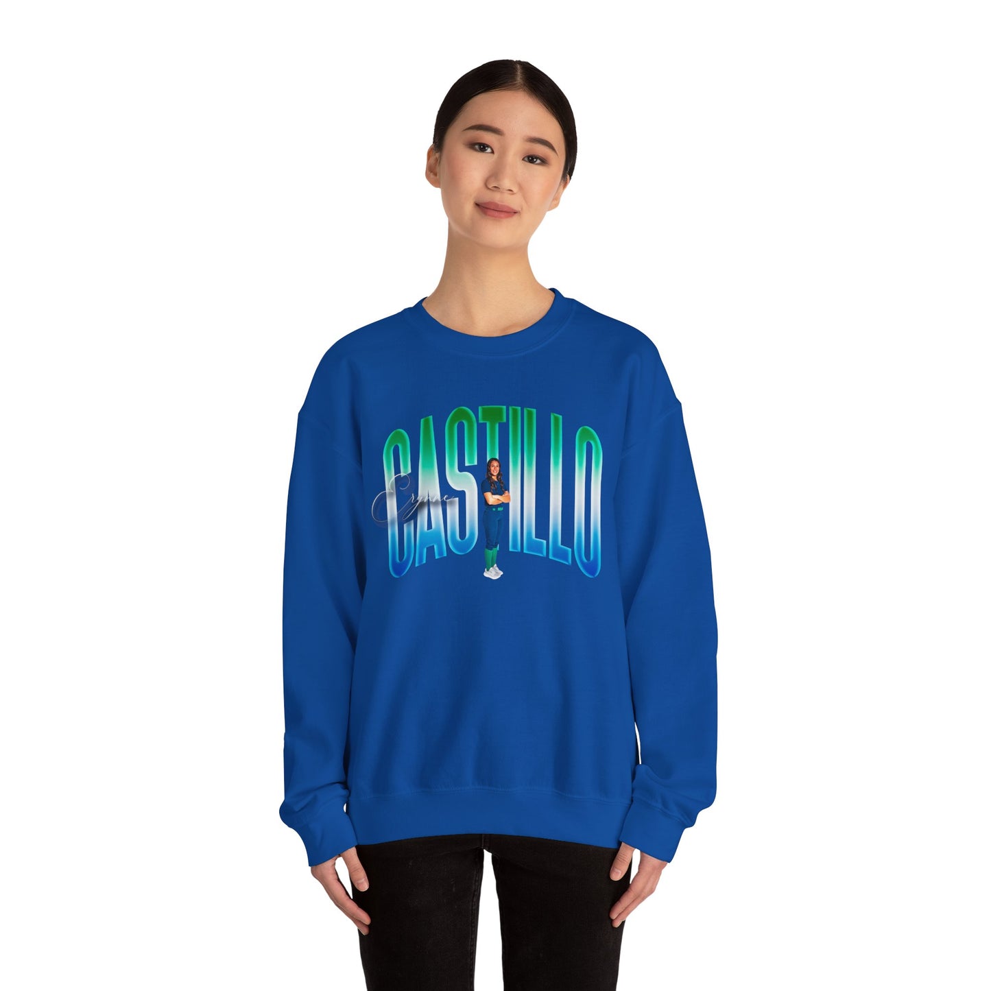 Erynne Castillo Big Last Name Crewneck Sweatshirt
