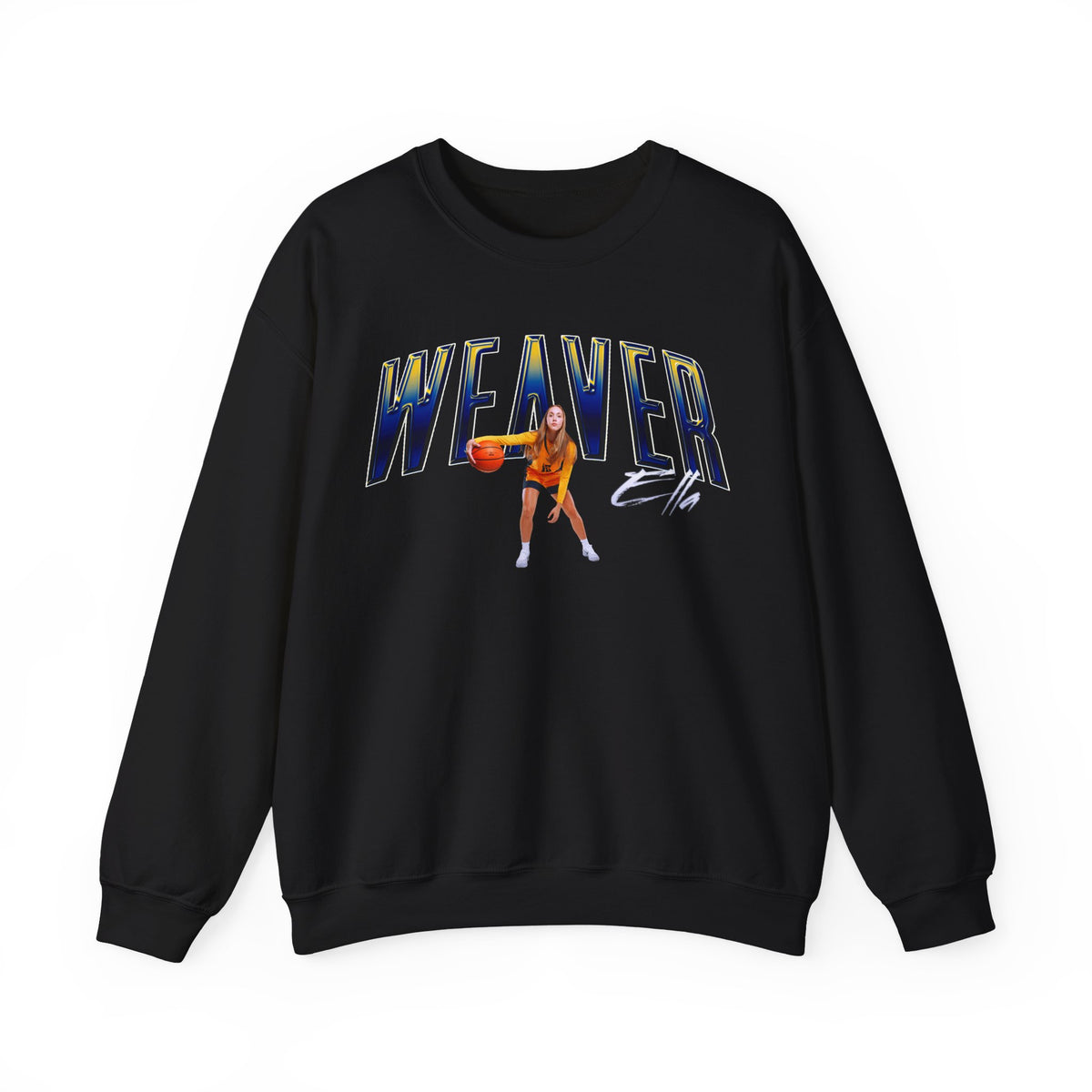 Ella Weaver Curved Combo Crewneck Sweatshirt
