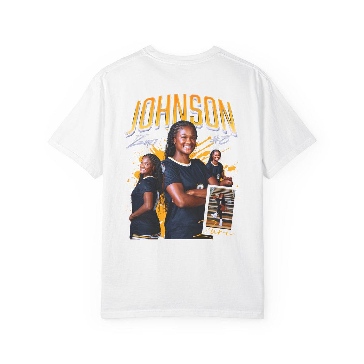 Zuri Johnson Logo Front & Back Premium Tee