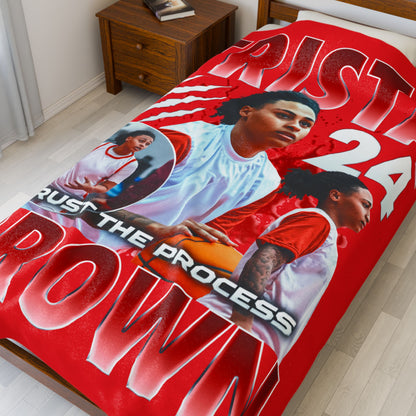 Trista Brown 60"-80" Plush Blanket