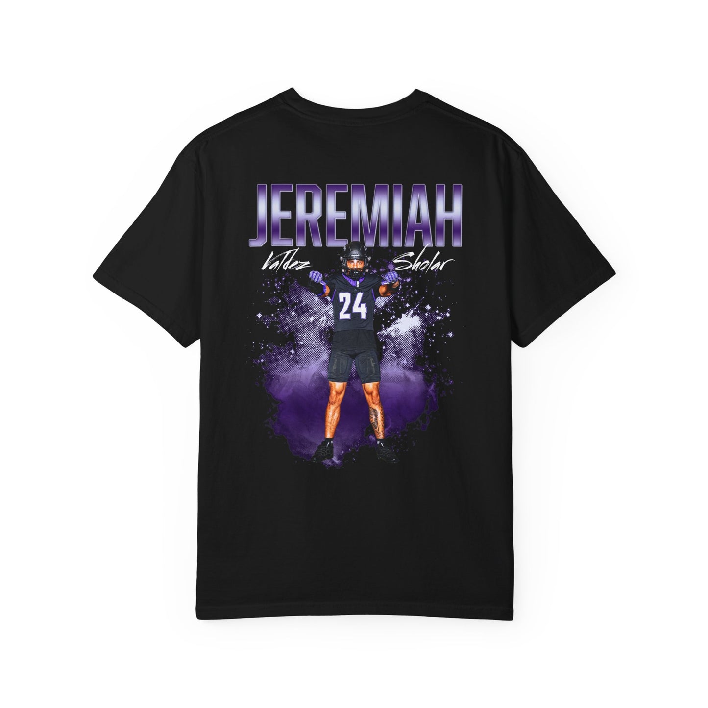 Jeremiah Valdez-Sholar Logo Front & Back Premium Tee