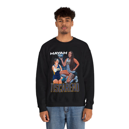 Mayah Tiscareno White & Colored Combo Crewneck Sweatshirt