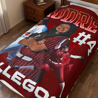 Audrey Gallegos First Name Highlight 60"-80" Plush Blanket