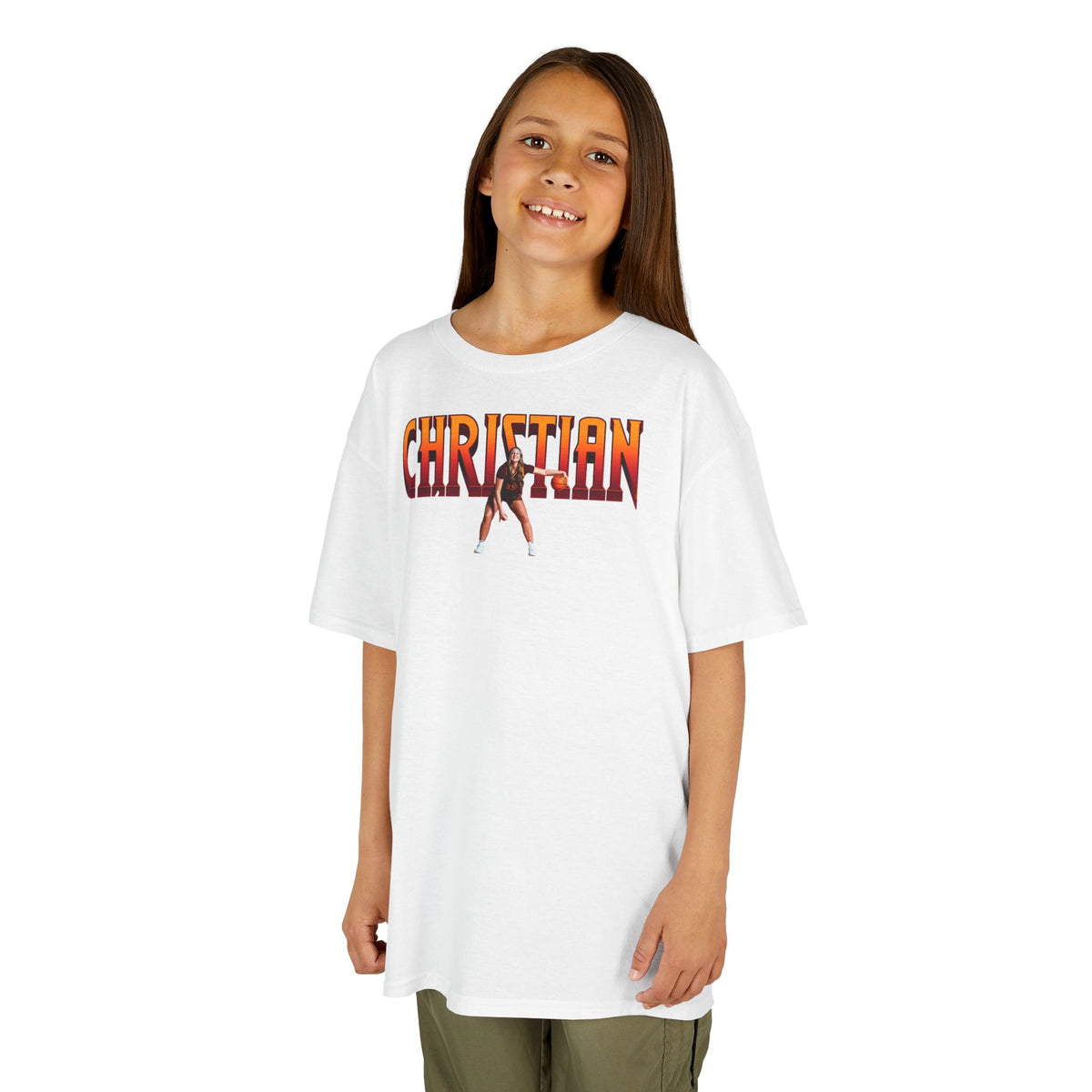 Makena Christian Big Last Name Kids Tee