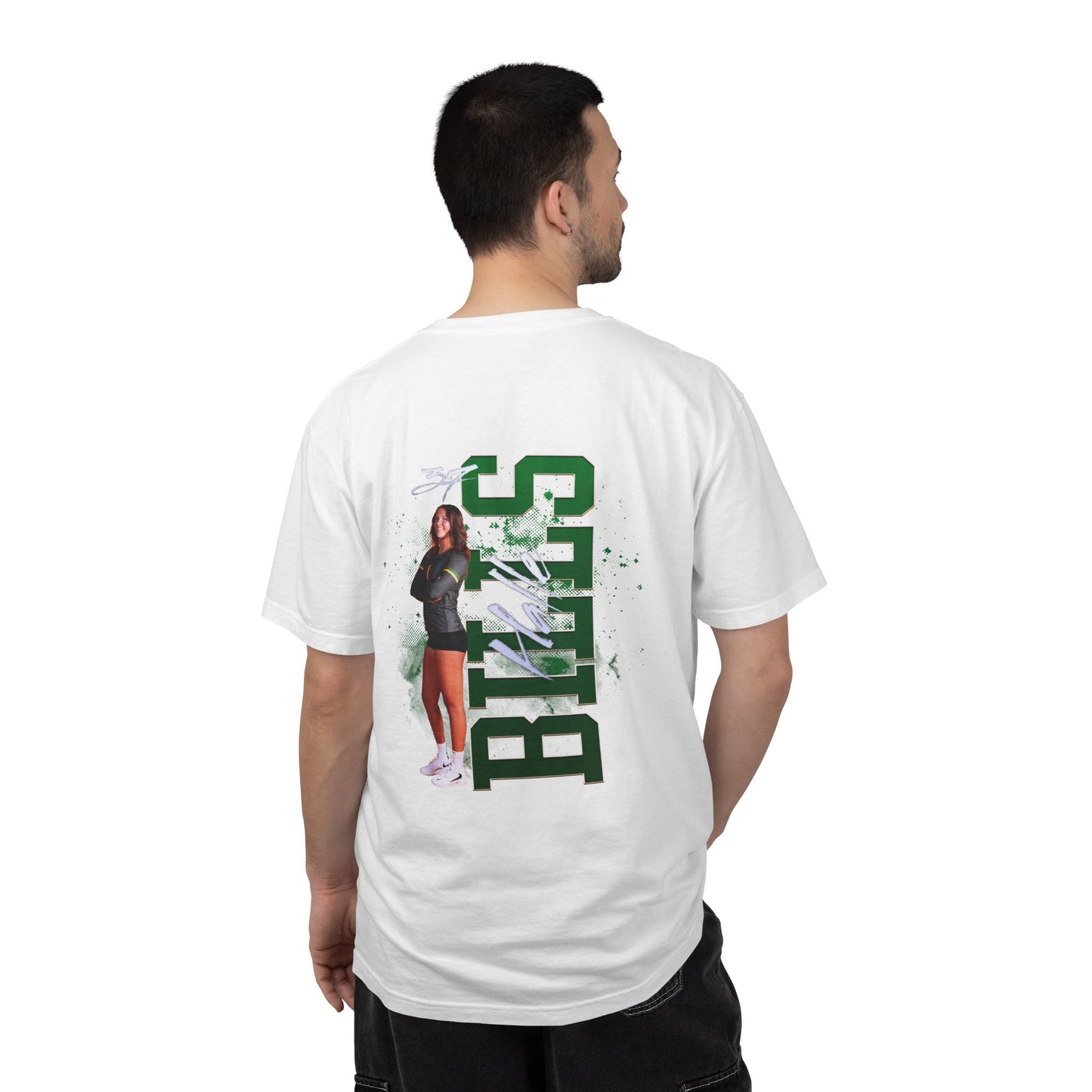 Halle Bills Logo Front & Back Premium Tee