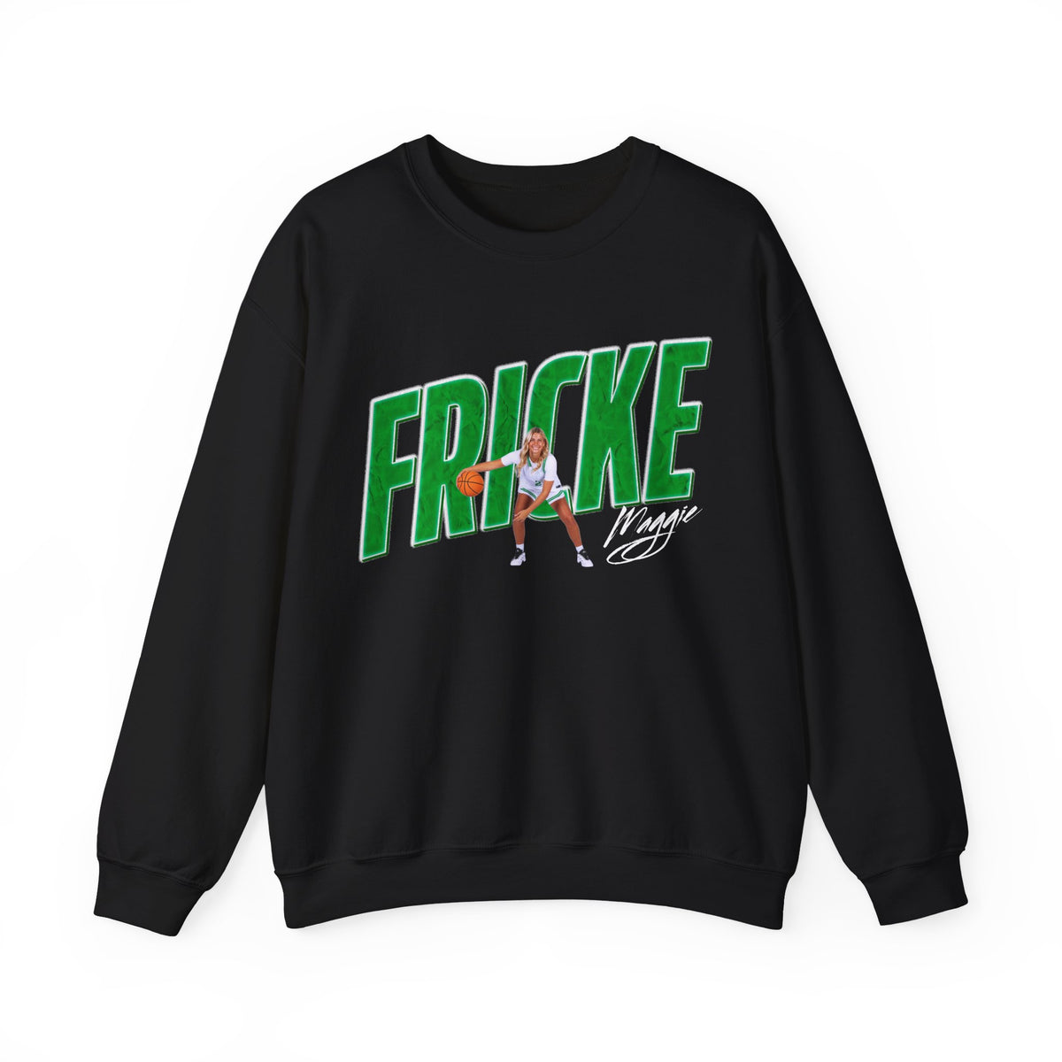 Maggie Fricke Cursive Combo Colored Crewneck Sweatshirt