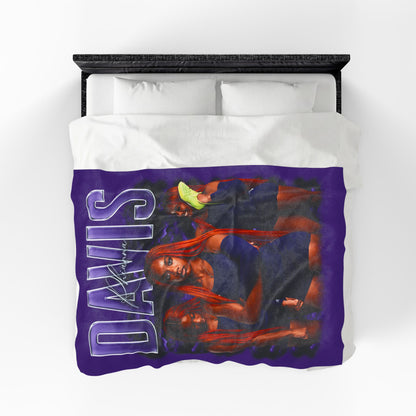 Rhianna Davis Last Name Highlight 60"-80" Plush Blanket