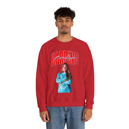 Brooklynn Harding Curved Combo Colored Crewneck Sweatshirt