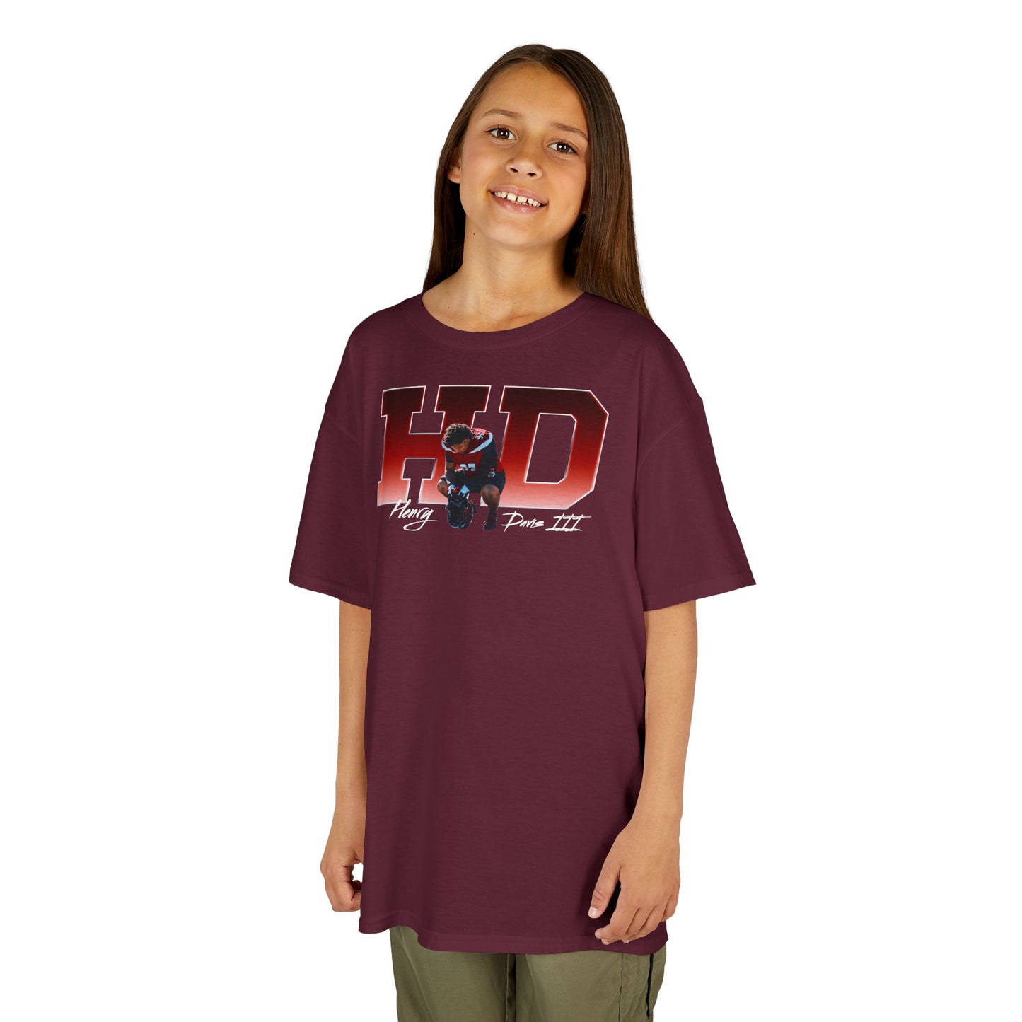 Henry Davis III Big Initials Kids Tee