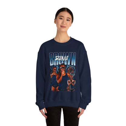 Rania Brown Crewneck Sweatshirt