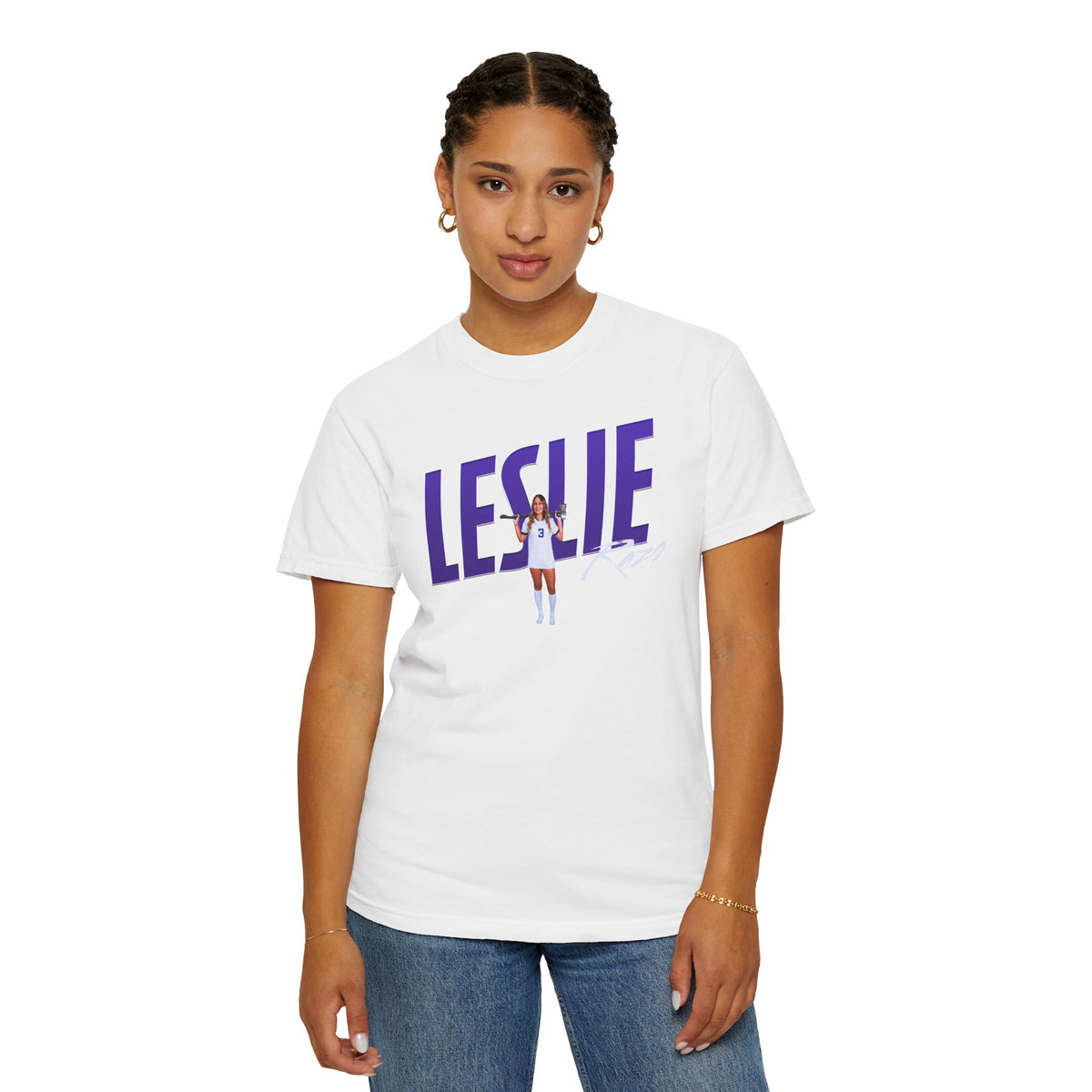 Leslie Razo Cursive Combo Colored Premium Tee