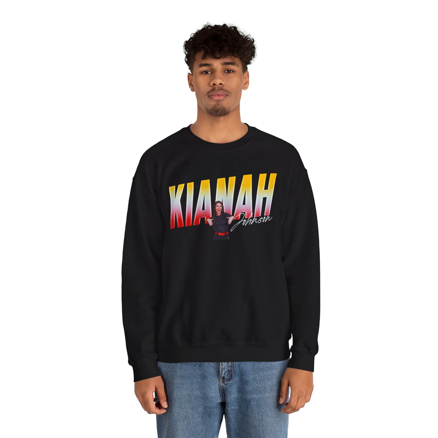 Kianah Johnson Cursive Combo Crewneck Sweatshirt