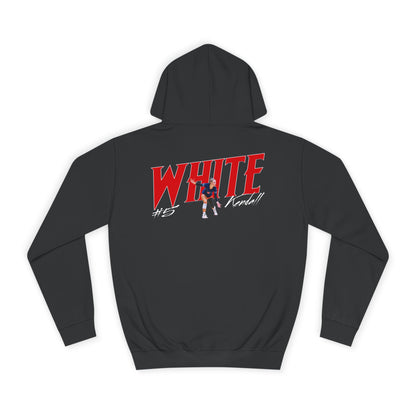 Kendall White Cursive Combo Colored Premium Hoodie
