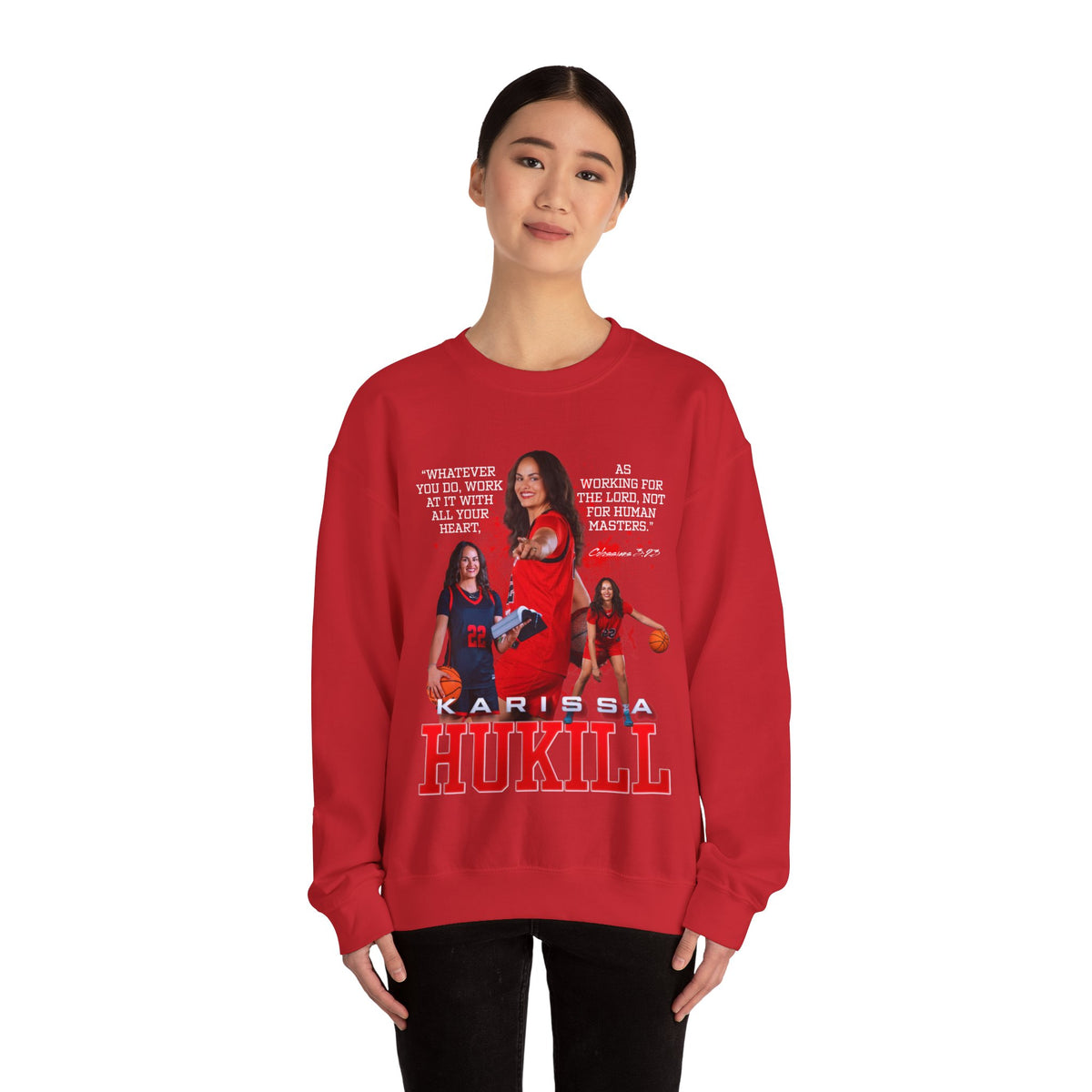 Karissa Hukill Featured Quote Crewneck Sweatshirt