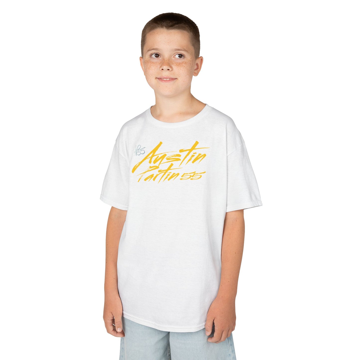 Austin Partin Cursive Name & Number Kids Tee