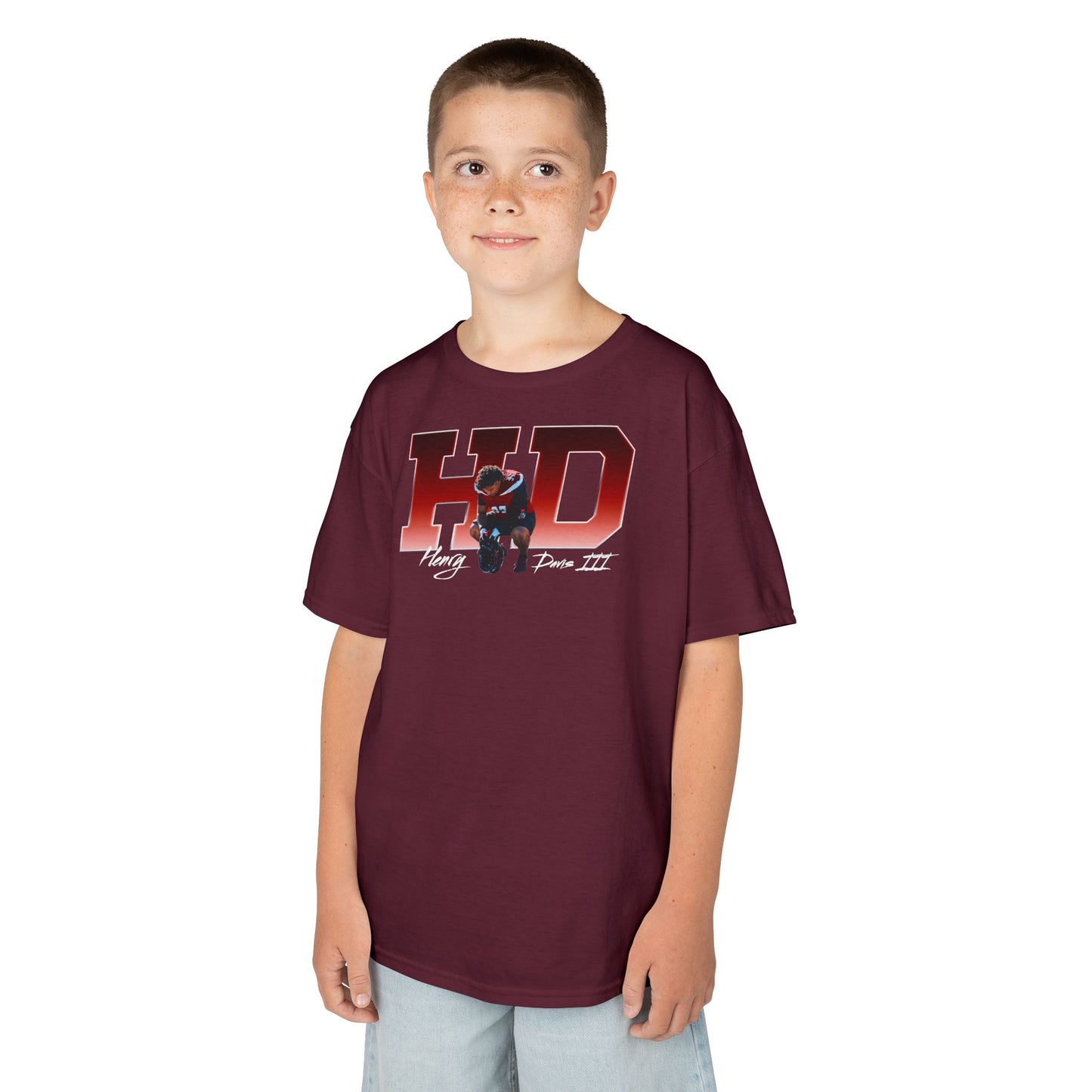 Henry Davis III Big Initials Kids Tee