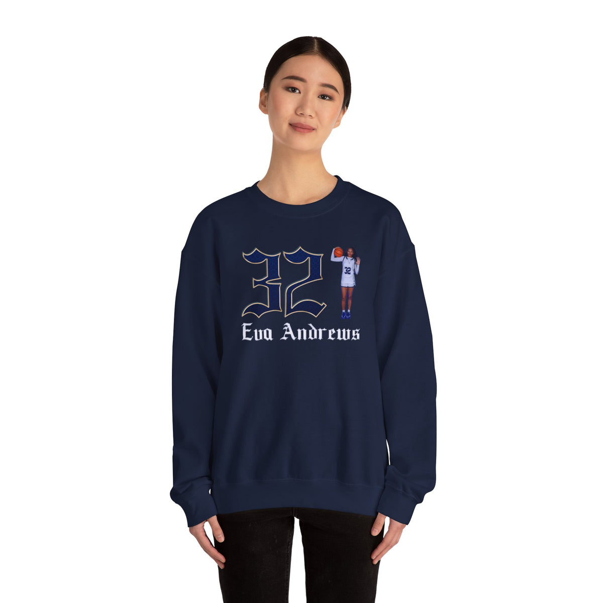 Eva Andrews Player Icon Number Crewneck Sweatshirt
