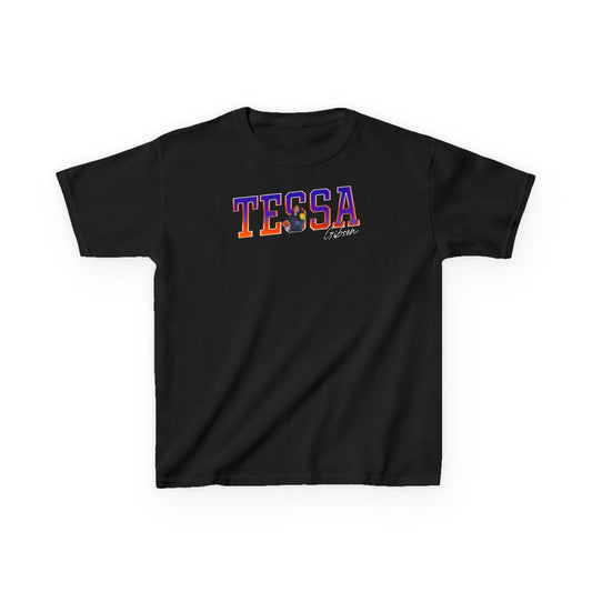Tessa Gibson Cursive Combo Colored Kids Tee
