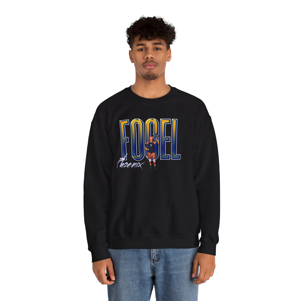 Phoenix Fogel Big Last Name Crewneck Sweatshirt