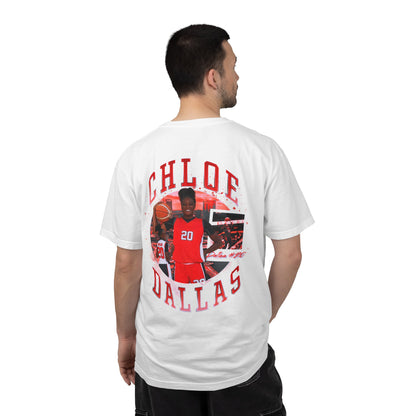 Chloe Dallas Logo Front & Back Premium Tee