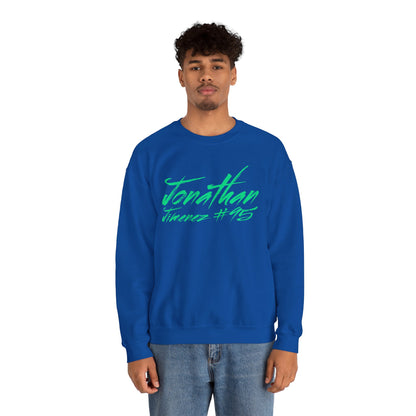 Jonathan Jimenez Cursive Name & Number Crewneck Sweatshirt