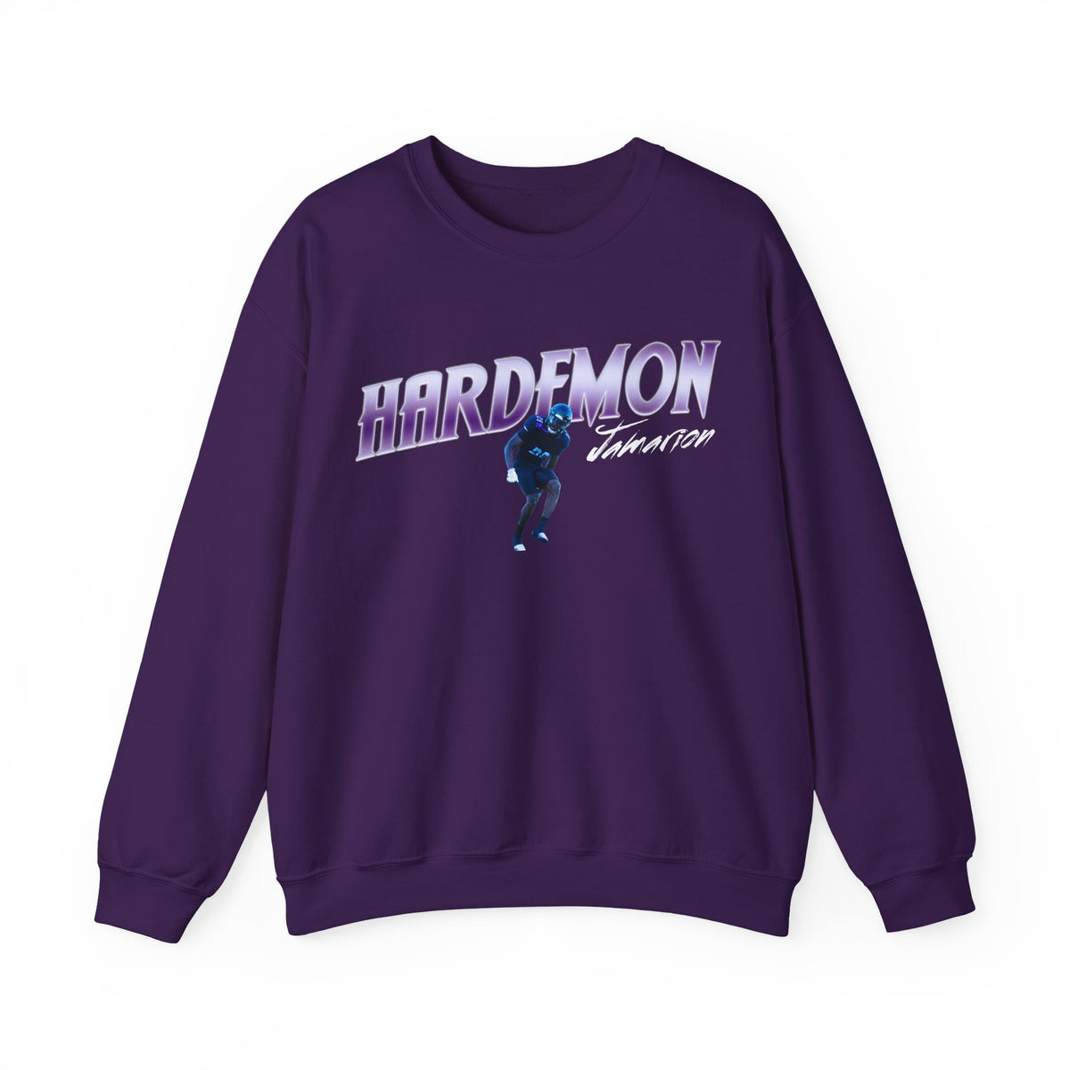 Jamarion Hardemon Cursive Combo Colored Crewneck Sweatshirt