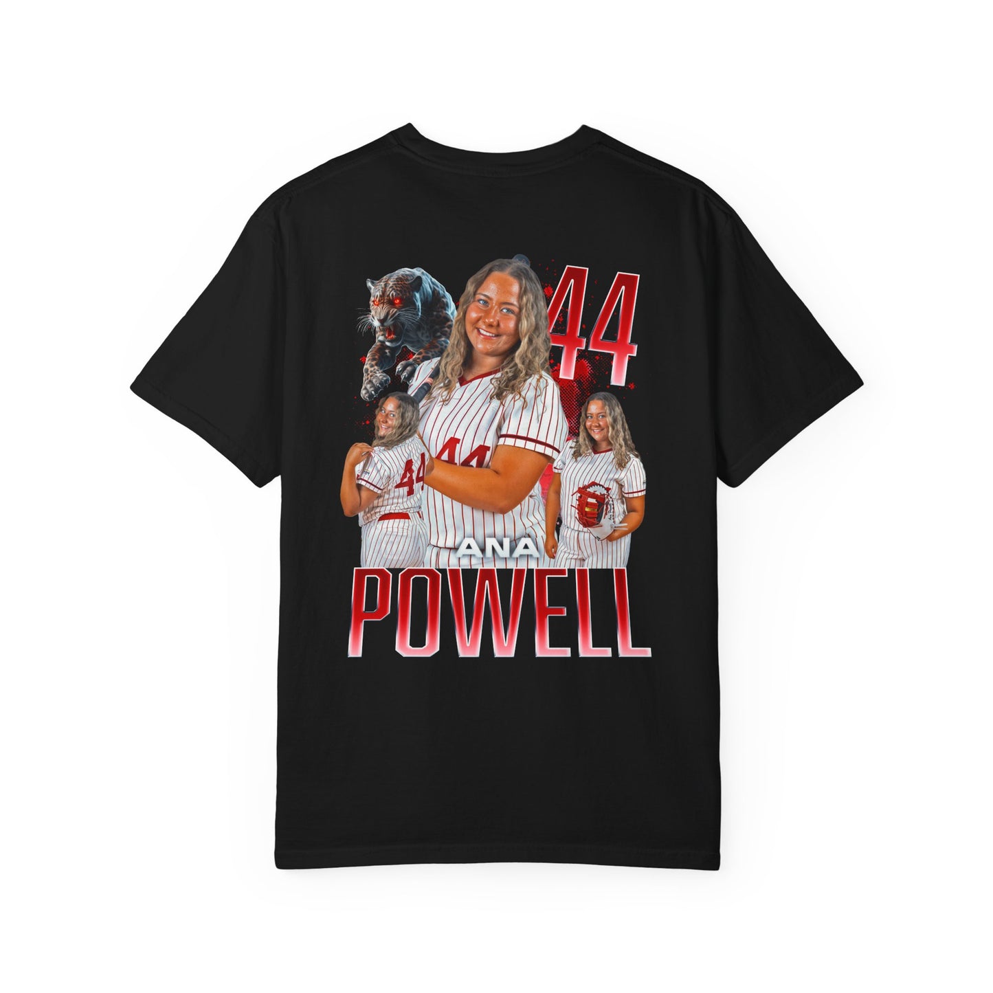 Ana Powell Logo Front & Back Premium Tee