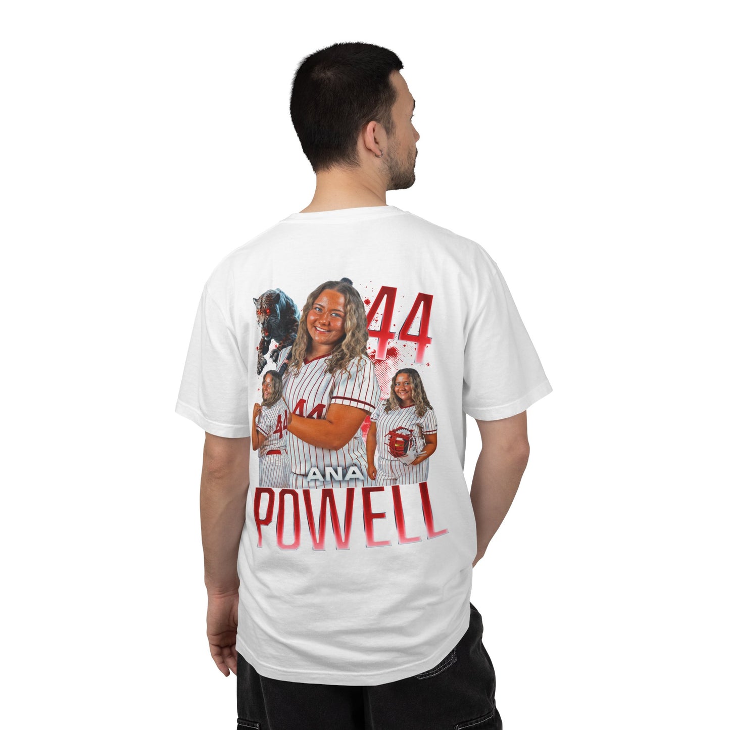Ana Powell Logo Front & Back Premium Tee