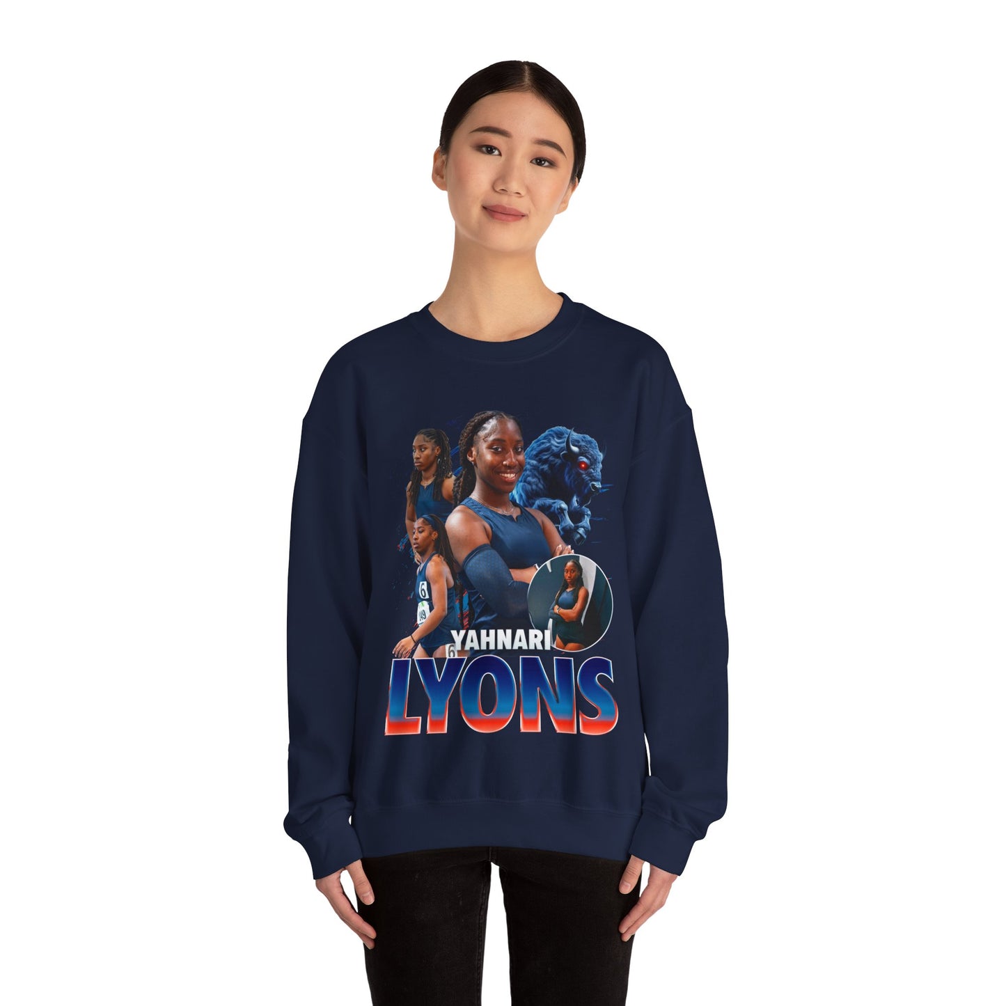 Yahnari Lyons Team Mascot Crewneck Sweatshirt