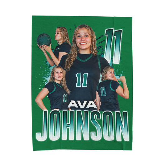 Ava Johnson 60"-80" Plush Blanket