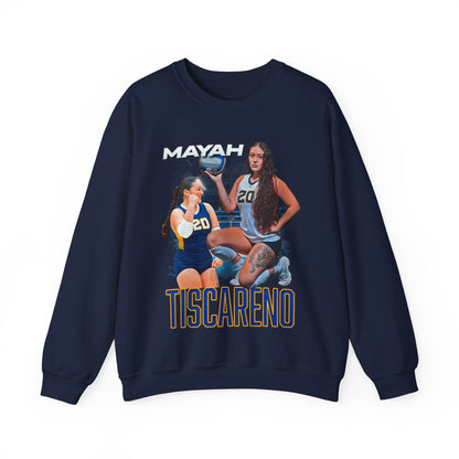 Mayah Tiscareno White & Colored Combo Crewneck Sweatshirt