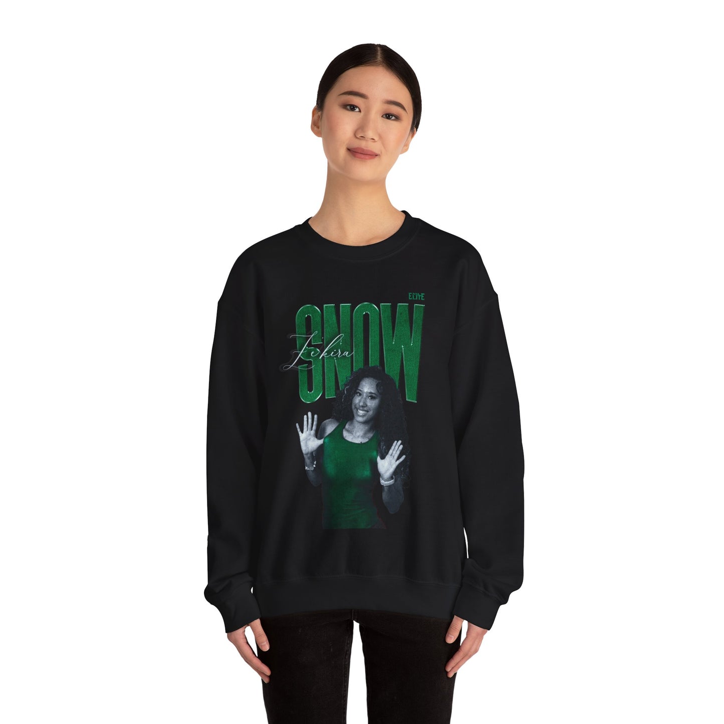 Ze'Kira Snow Faded Glory Crewneck Sweatshirt