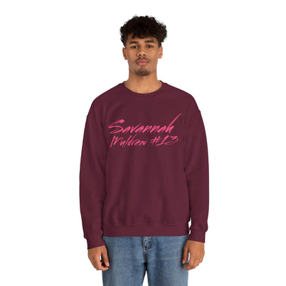 Savannah Muldrew Cursive Name & Number Crewneck Sweatshirt