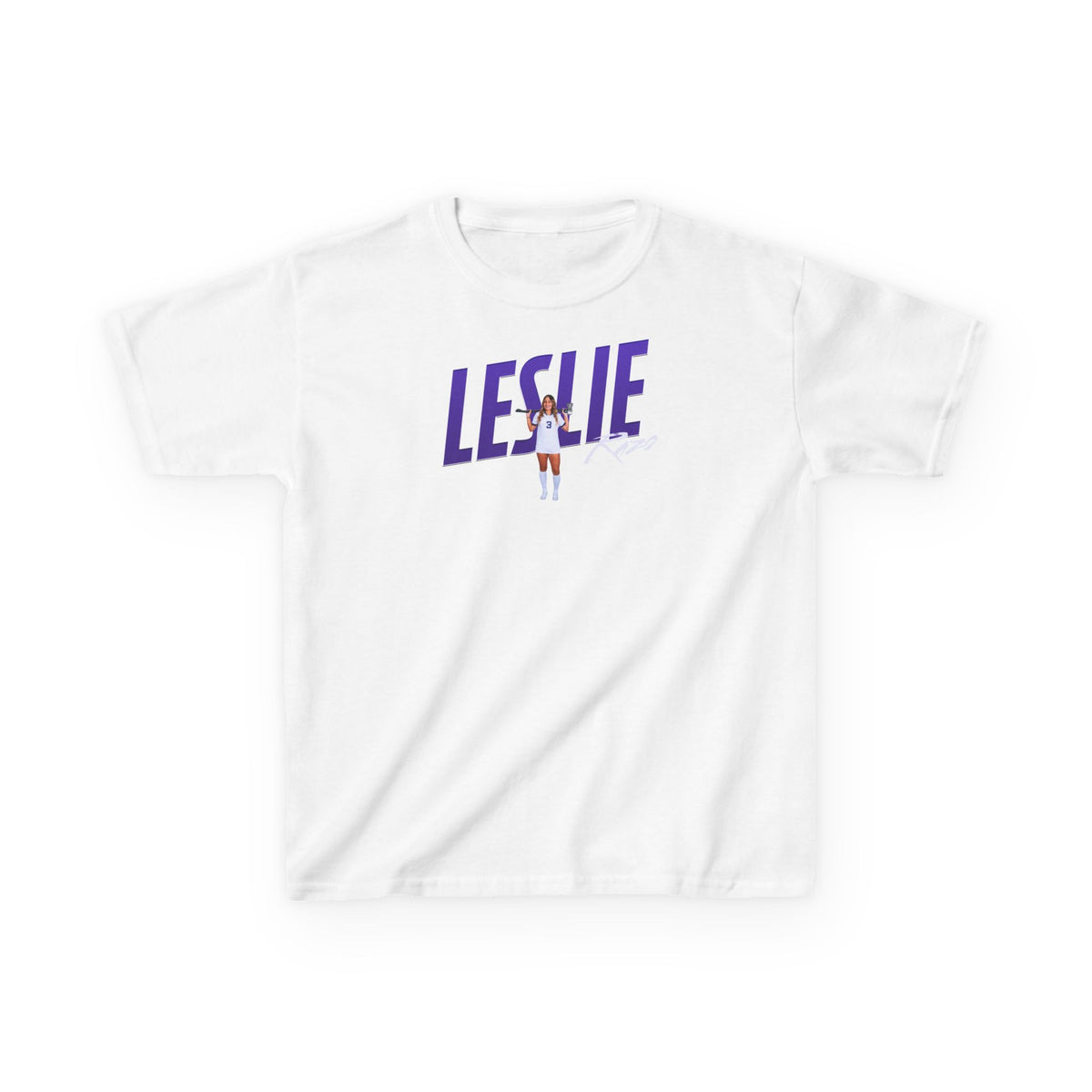 Leslie Razo Cursive Combo Colored Kids Tee