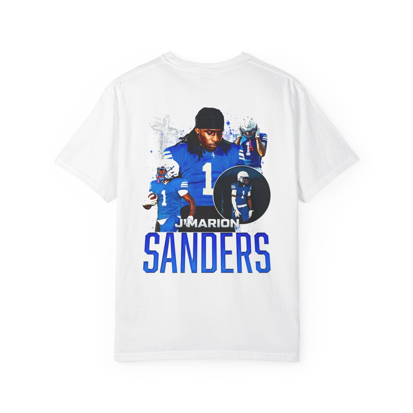 J'Marion Sanders Logo Front & Back Premium Tee