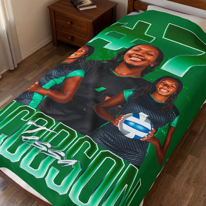 Tessa Jacobson 60"-80" Plush Blanket