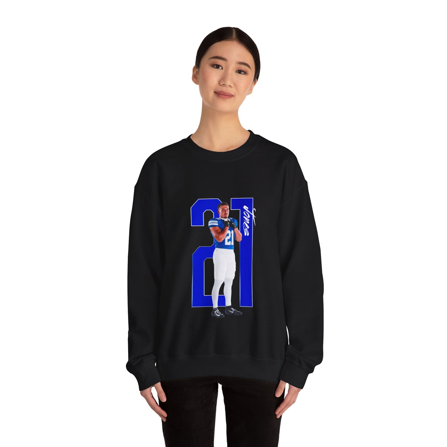Ashton Jones Player Icon Number Crewneck Sweatshirt