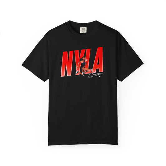 Nyla Cherry Cursive Combo Colored Premium Tee